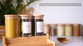 Savvy and Sorted Minimalist Spice Jar Labels