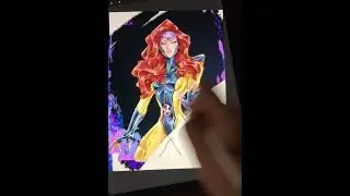 Jean Grey - from sketch to digital art
