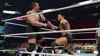 Эпическое противостояние Рока и Биг Шоу! 💪 Геймплей WWE 2K25 #WWE2K25 #TheRock #ytshorts #viralsh...