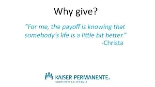 Community Giving Campaign - Christa Maikisch