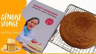 GENOISE SPONGE CAKE|Soft & Light| ASMR|Pastry Coach- Jullia Tran