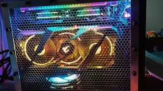 Мой корпус Raijintek Ophion Evo в темноте со светодиодами