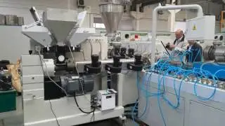 PP PE WPC decking profile extrusion line