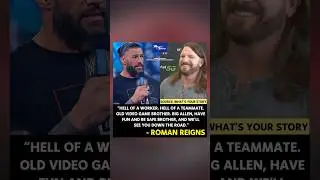 Roman Reigns pays tribute to his brother AJ Styles after his WWE retirement 🥹#romanreigns #ajstyles