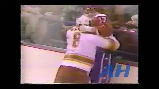 NHL Feb. 1, 1980 David Shand,ATL v Tim Coulis,WSH Atlanta Flames Washington Capitals