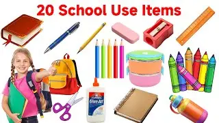 20 Classroom Objects Name | Learn Classroom Objects in English | Educational Video