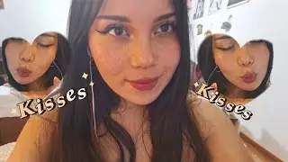 ASMR besos + limpieza de mala vibra(kisses &bull; visual triggers &bull; relaxing)