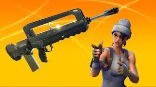 NEW Epic Burst Rifle Stream from my hotel lol (Fortnite Epic Burst Rifle Gameplay)