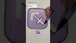 Sagittarius Emoji Rug ♐️ RugBabe.com