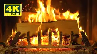🔥 COZY FIREPLACE 4K (12 Hours). Relaxing Fireplace with Burning Logs and Crackling Fire 4K Ultra HD