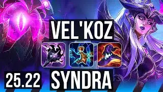 VEL'KOZ vs SYNDRA (MID) | EUW Master | 25.22
