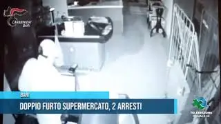 BARI Doppio furto supermercato 2 arresti