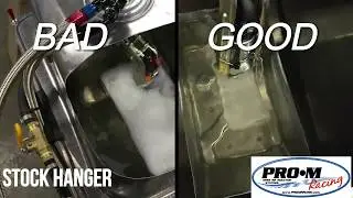 Pro-M Racing Fuel Pump Hanger vs Stock Fuel Pump Hanger
