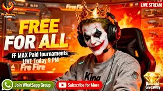 FF LIVE PAIDSCRIM BACK 2 BACK TOURNAMENT - PLAYERS BOOTCAMP ME AA GYE- #ff #tournament #freefirelive