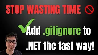 Add a .gitignore file to your .NET apps the fast way!