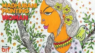 How to Madhubani Art | Indian folk art I Madhubani painting easy
