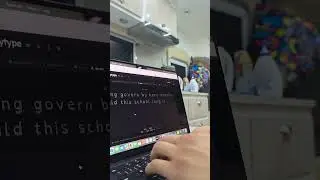 319 WPM - 10 Words Test Monkey-Type Handcam