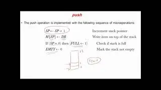 Computer System Architecture chap 8 - Stack Organization