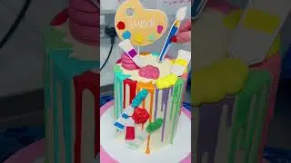 Colorful Cake design  #cake #cakedecoratingideas #cakedecorating
