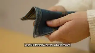 Recycling:  &Icirc;ngeraș din blugi - Angyalka farmerből