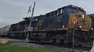 CSX 3474 Leads M410 Tropicana/Manifest train with 3rd gen K5HL at Newburgh NY