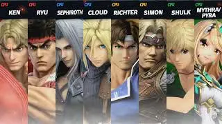 SSBU: Team Battle | Street Fighter VS. Final Fantasy VS. Castlevania VS. Xenoblade Chronicles