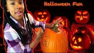 Halloween Fun! Pumpkin Carving & Carnival - Kids Videos -