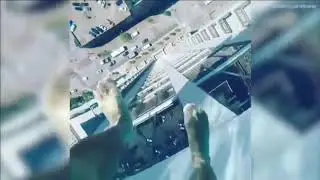 Suspended pool + 150 meters high