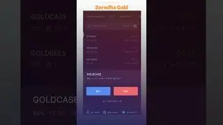 Gold ETF #zerodha #goldetf #trading