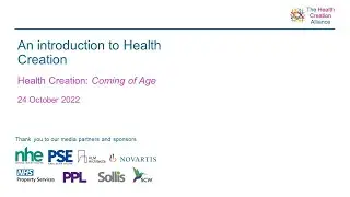 An introduction to Health Creation | Health Creation: Coming of Age