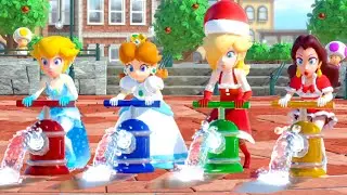 【スーパーマリオパーティ】 激戦 フィギュア スケーター ピーチ Vs デイジー姫  Vs ロゼッタ Vs ポーリン 4K UHD (2160P)