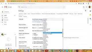 Как в Gmail изменить язык интерфейса с английского на русский