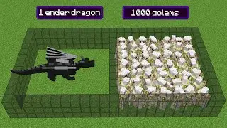 1000 iron golems vs ender dragon