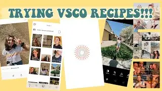 trying out VSCO recipes from Pinterest!!