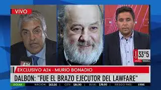 Gregorio Dalbon y una discusi&oacute;n con un periodista de A24 por la muerte de Bonadio