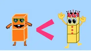 Number block comparison adventure#learningblocks #numberblocks #greaterthan #preschoollearning#math