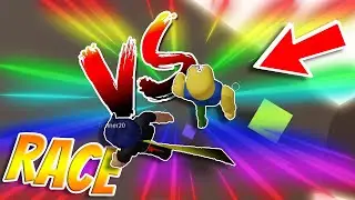 Racing RANDOM People in Tower of Hell (Roblox)