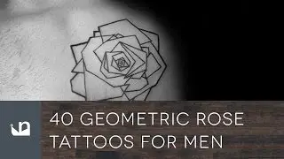 40 Geometric Rose Tattoos For Men