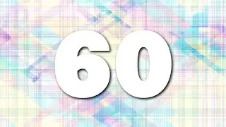 [ 0:60 ] Silent countdown timer | Pastel Background