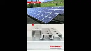 👍photovoltaic bracket slotted steel #photovoltaic bracket #slotted steel #C channerl slotted steel