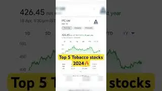 Top 5 Tobacco stocks 2024 🔥@mybiniyog. #stockmarket #sharemarket #investment #money #share