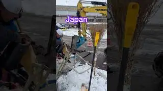 No harsh weather can stop them from going to work #japantechnology #shorts #roads