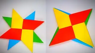 Double Star (Shuriken) ORIGAMI. #Двойная звезда (Сюрикен) ОРИГАМИ#