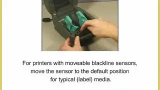 How to load media into gk420d label printer