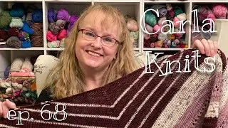 Knitting podcast - Episode 68 - Knitnight Shawl, Mini Me Shawl, Plans for 2023