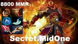 Secret.MidOne 8800 mmr Ember Spirit carry 6.88e