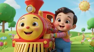 🚂🎵 Моя первая поездка на поезде! Песенка про паровозик для детей! | Веселая песенка про поезд и д...