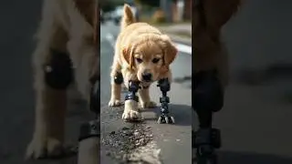 Paralyzed Puppy Crawling On Roadside #rescue #rescuedog #rescuepuppy #goldenretriever#dogofyoutube