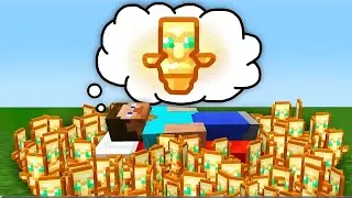 MINECRAFT BUT SLEEPING GIVES OP ITEM !! 