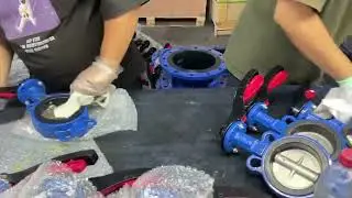 Soft seal wafer butterfly valve manufacturing process